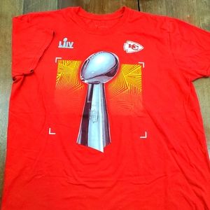 Fanatics Kansas City Chiefs NFL Football Shirt Adult XL Red Super Bowl Mens